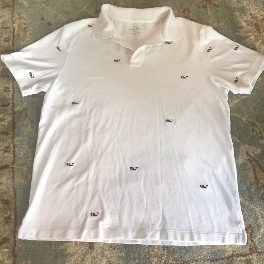 vineyard vines Polo white/whale motif